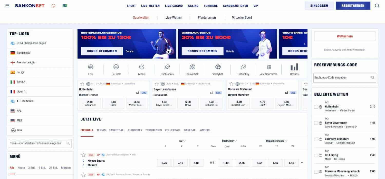 Bankonbet Sportwetten