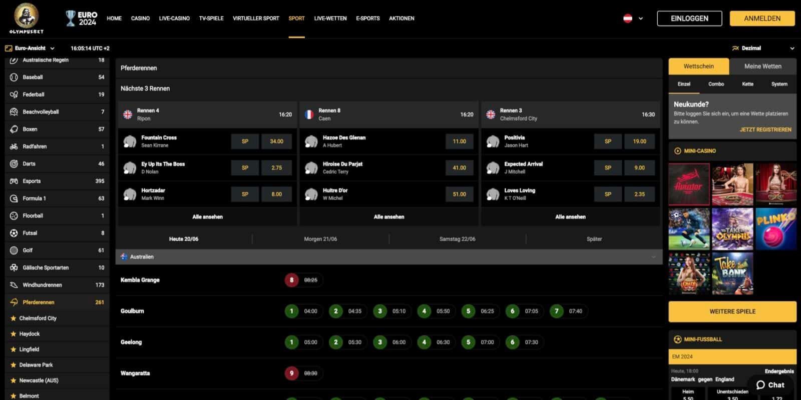 Olympusbet Pferderennen